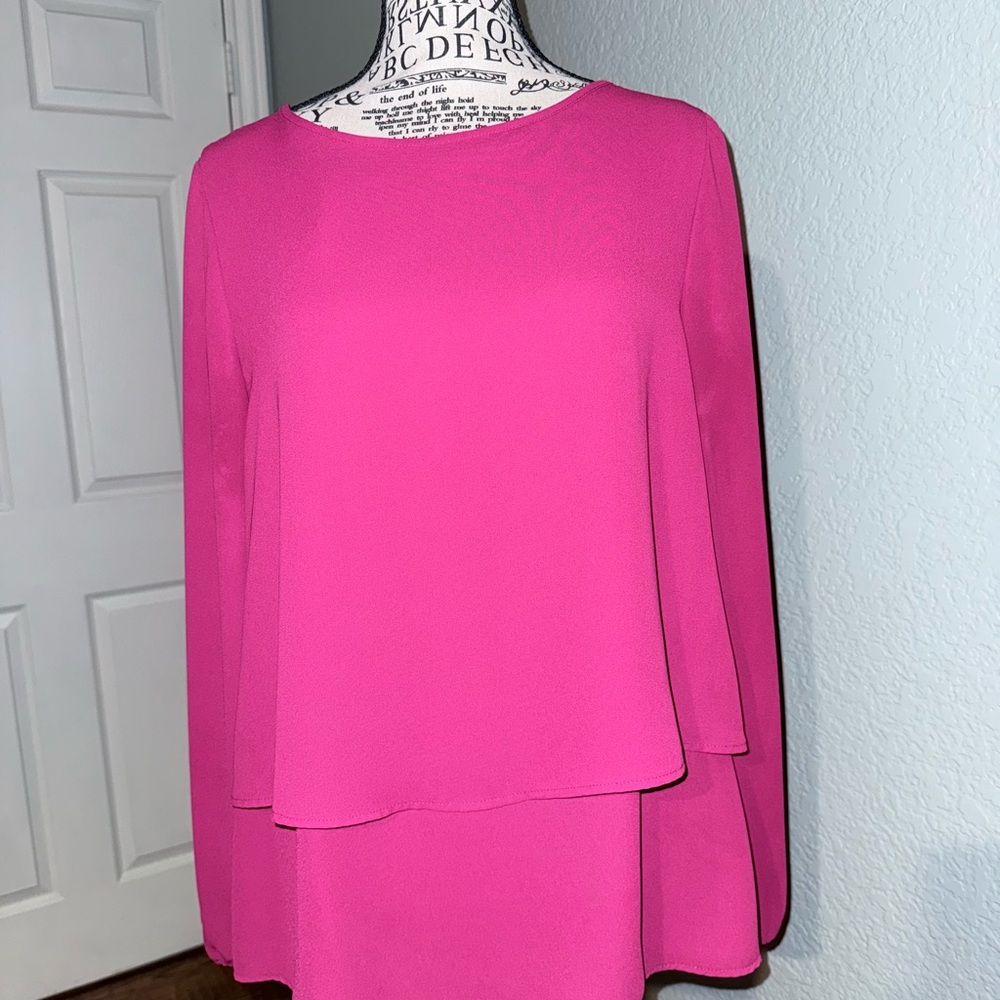 White House Black Market Fuchsia Blouse